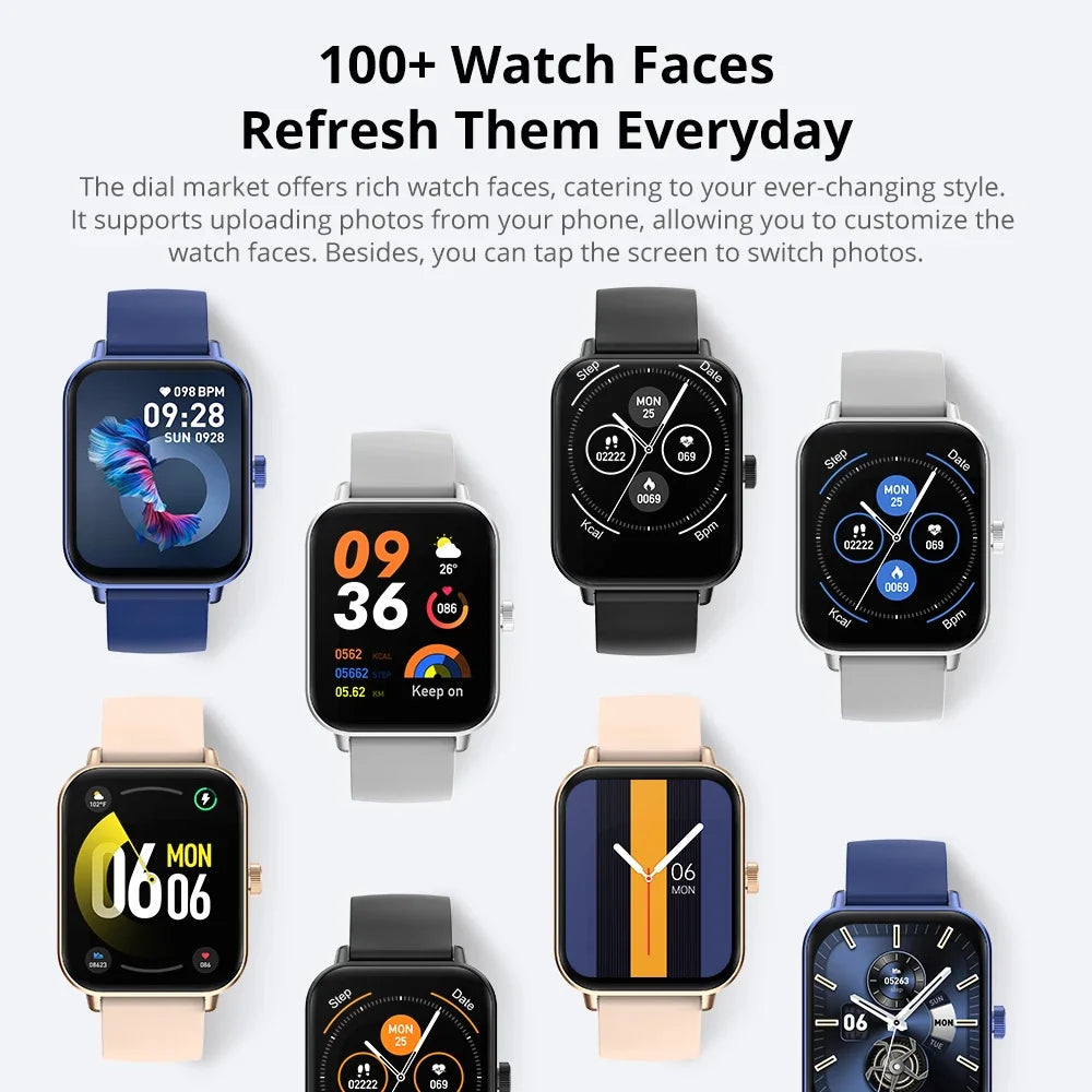 Sports Smart Watch, Fitness Tracker Watch, Bluetooth Smartwatch, Health Monitor Watch, Unisex Smart Watch