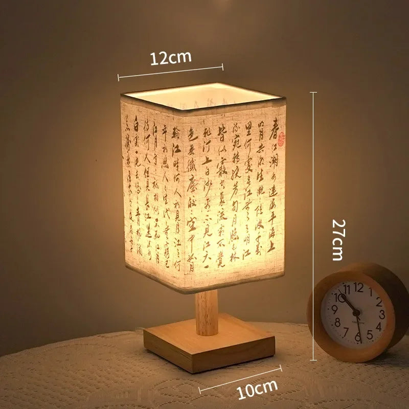 LumiNest™ Dimmable LED Bedside Table Lamp – Elegant Fabric Shade Bedroom Light
