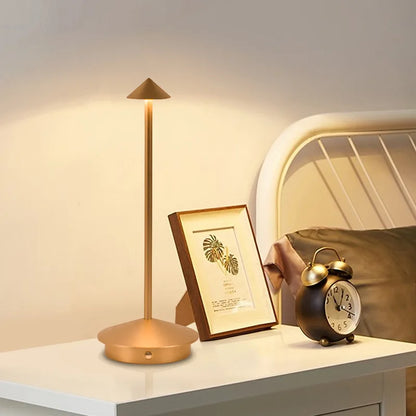 LumiTouch™ Rechargeable LED Table Lamp – Cordless Touch Sensor Bedside Light with 3 Colour Modes