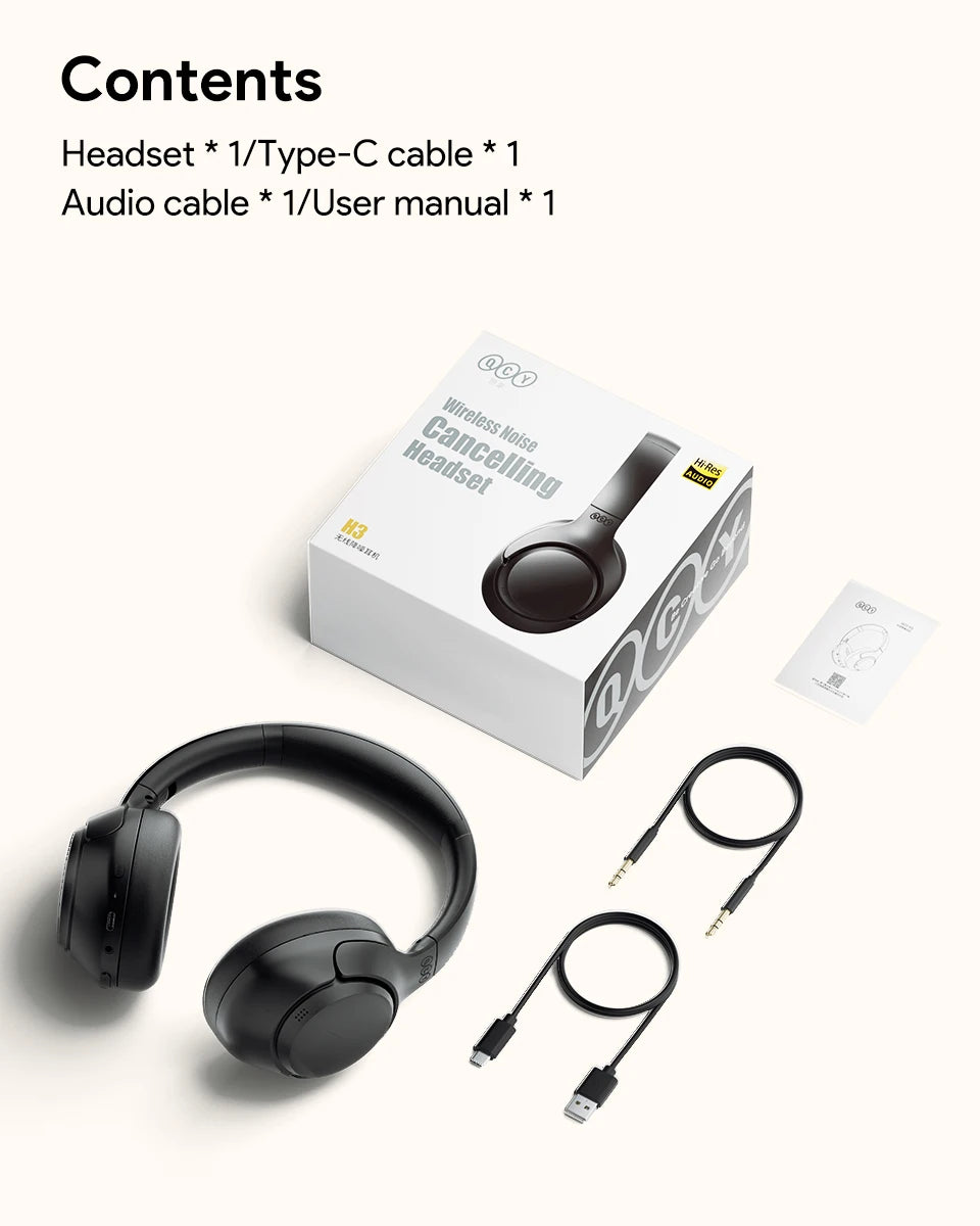 QCY H3 UltraQuiet ANC Headphones