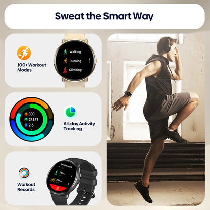 Elite AMOLED Voice Calling Smart Watch with Stainless Steel Frame