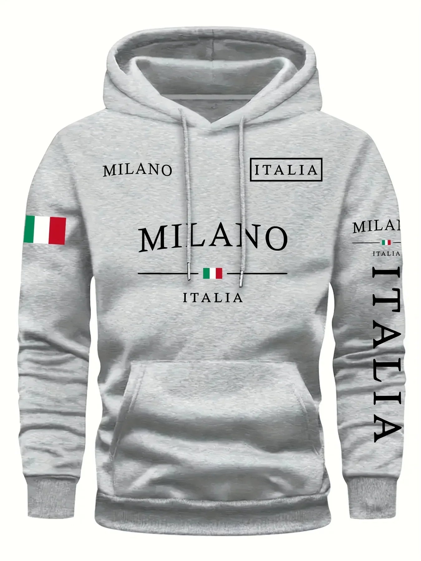 Milano Edge Oversized Hoodie – Fashion Sports & Casual Unisex Sweatshirt for All Seasons