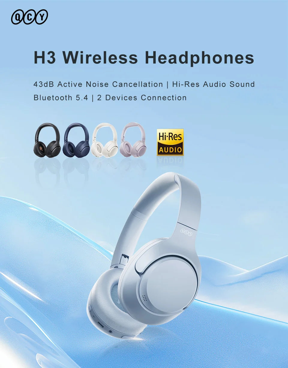 QCY H3 UltraQuiet ANC Headphones