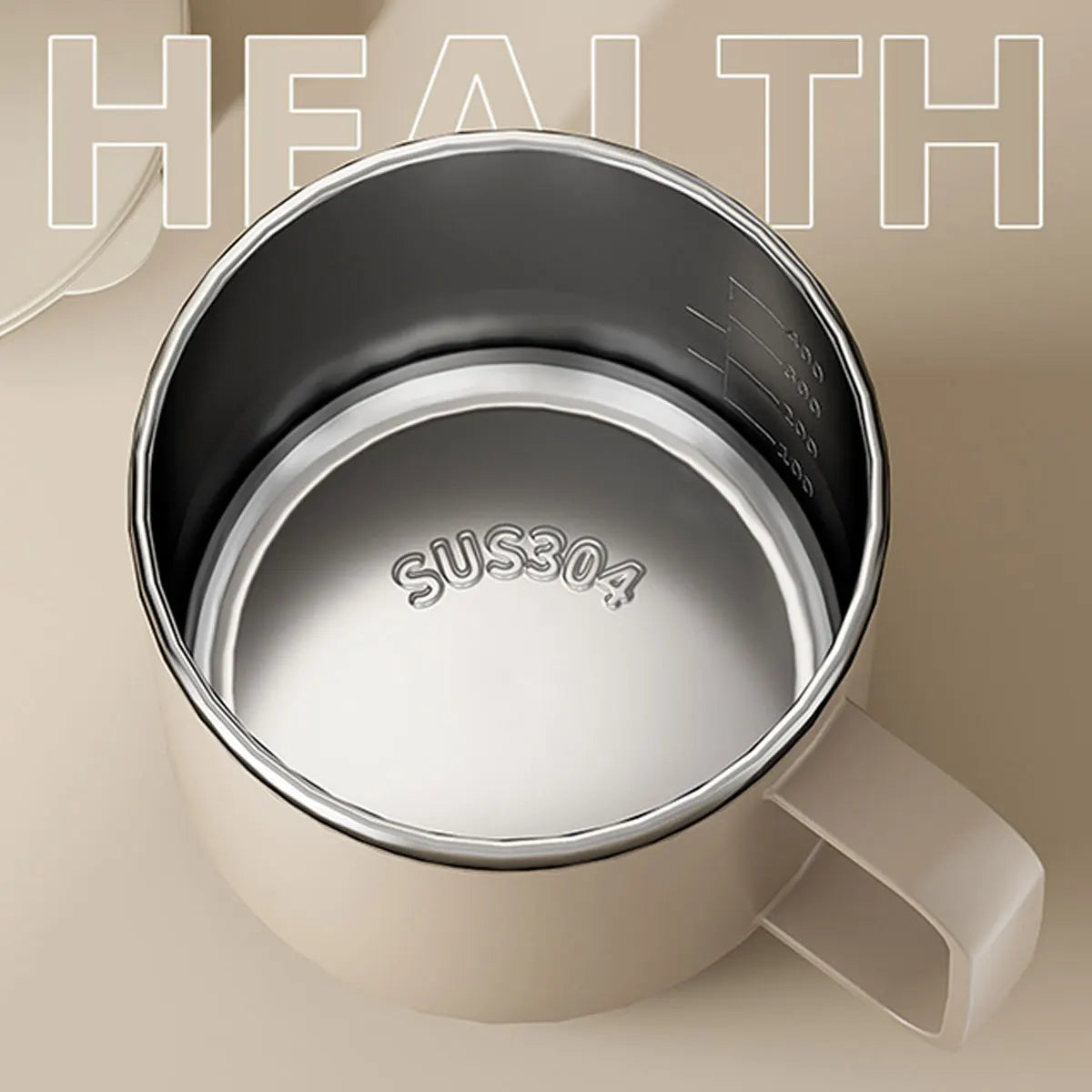ThermaSip™ 400ml Insulated Stainless Steel Coffee Mug – Double Wall Leakproof Travel Cup with Lid