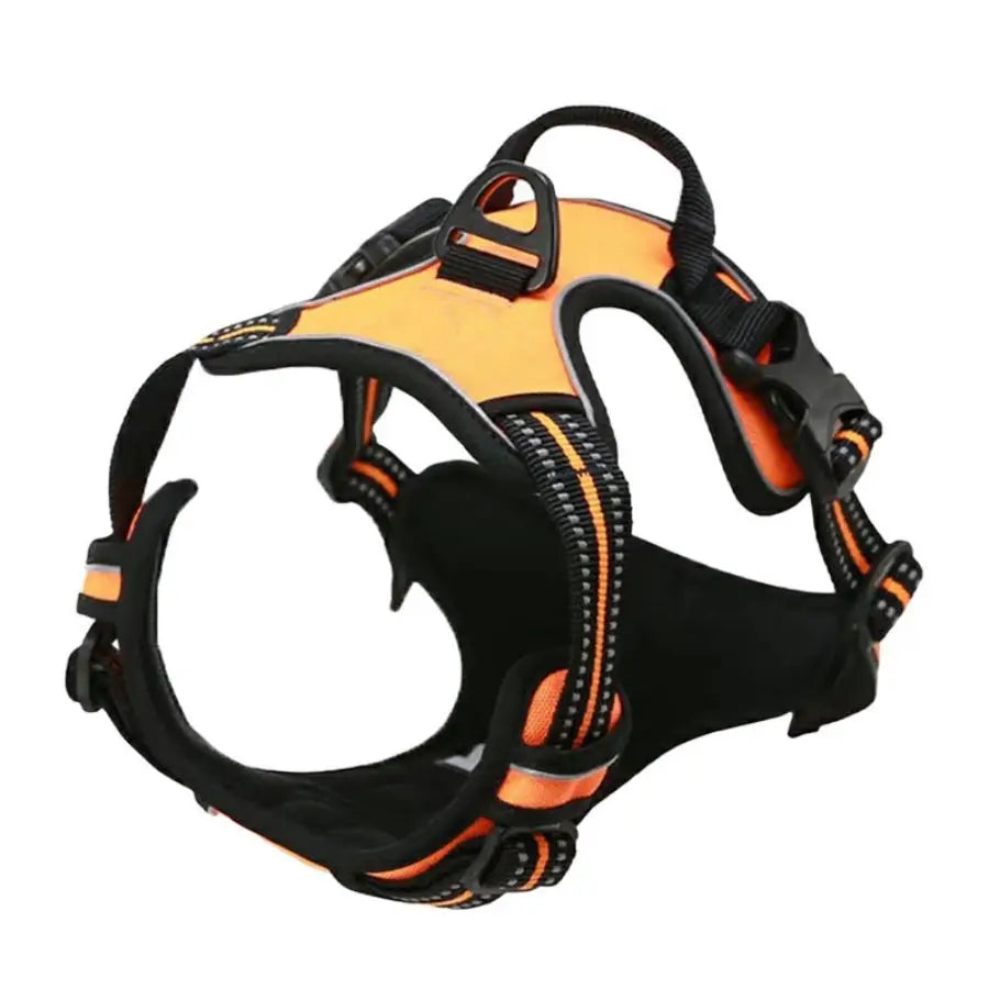SafeStride™ Reflective Front-Clip Harness with Handle for Large Dogs