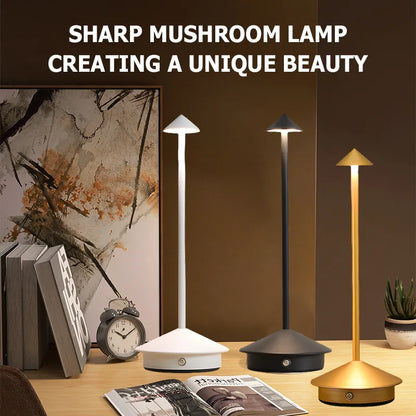 LumiTouch™ Rechargeable LED Table Lamp – Cordless Touch Sensor Bedside Light with 3 Colour Modes