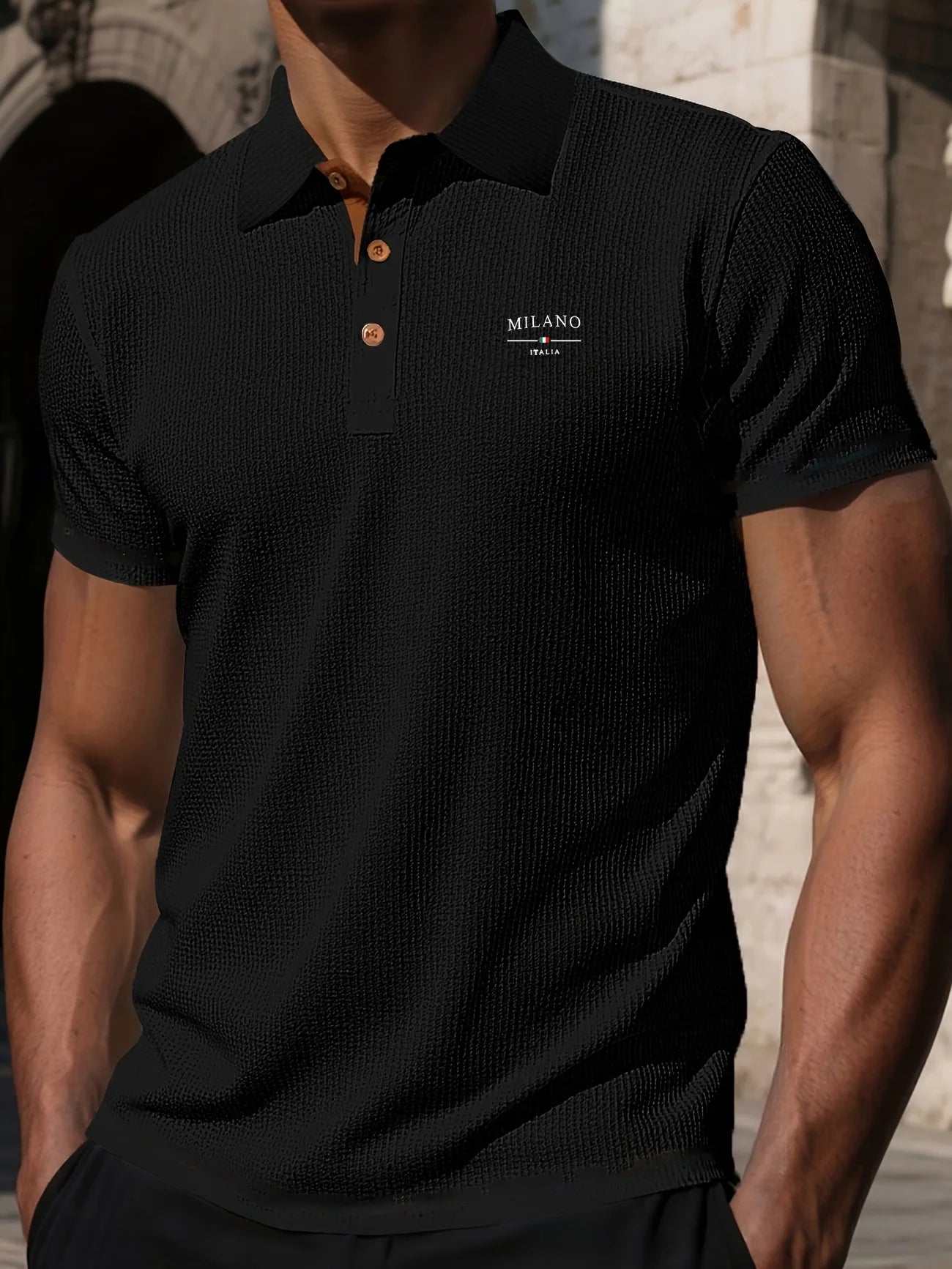 Polo de manga corta prémium para hombre | Ajuste clásico para el día a día