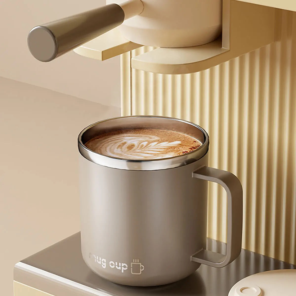 ThermaSip™ 400ml Insulated Stainless Steel Coffee Mug – Double Wall Leakproof Travel Cup with Lid