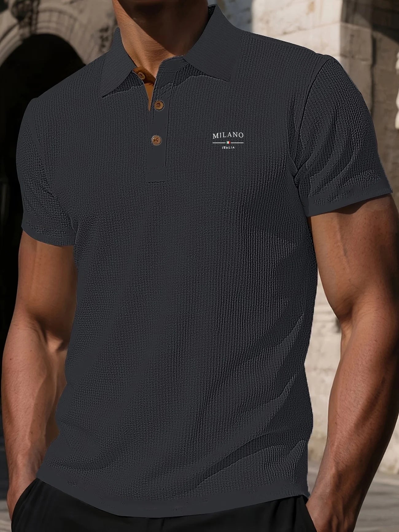 Polo de manga corta prémium para hombre | Ajuste clásico para el día a día