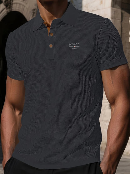 Polo de manga corta prémium para hombre | Ajuste clásico para el día a día