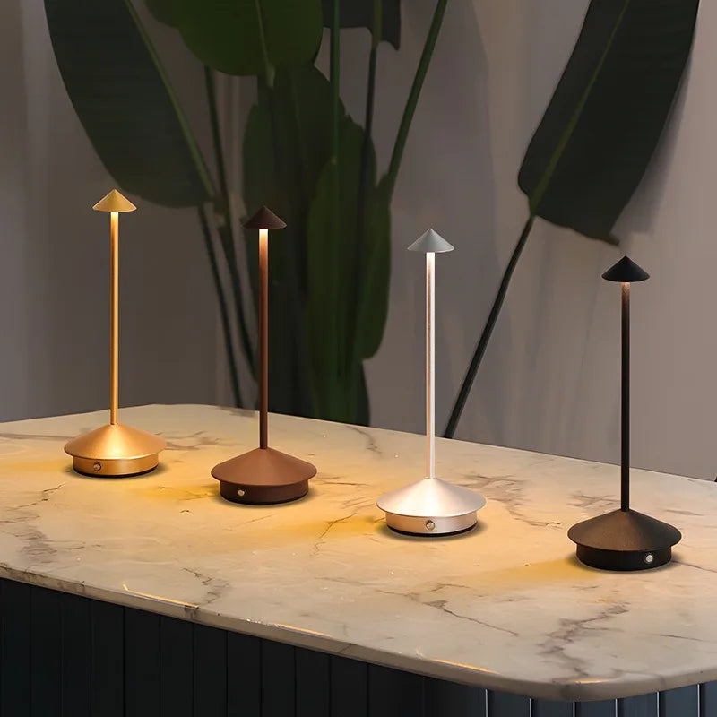 LumiTouch™ Rechargeable LED Table Lamp – Cordless Touch Sensor Bedside Light with 3 Colour Modes