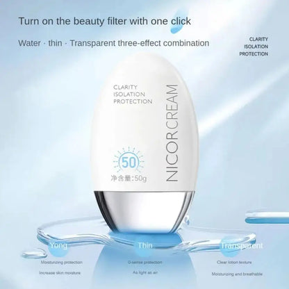 50ml Waterproof Facial Body Sunscreen Sun Cream Sunblock Skin Protective Cream Anti Sun Facial Protection Cream SPF50+