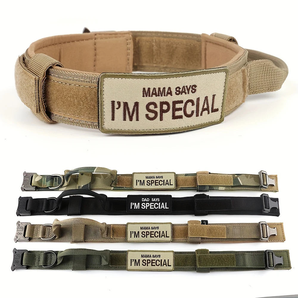 Collar de entrenamiento estilo militar CommandK9™ con asa y parche