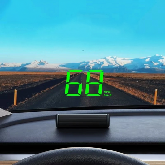 Pantalla frontal con velocímetro digital HUD para automóvil